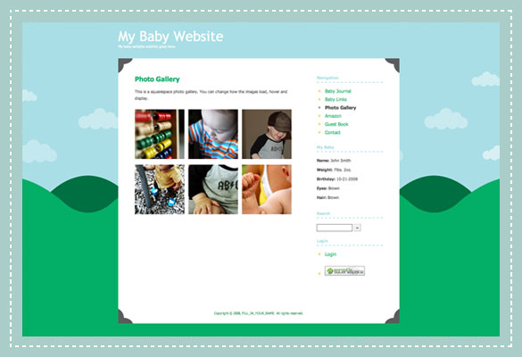 Squarespace Baby Websites